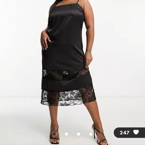 Asos Black lace dress